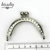 KISSDIY 10st 6.5cm Antik brons Silver Metal Purse Frame Coin Kiss Clasp Handle Diy Bag Hardware Accessorie Craft Skräddarsy SEW 240419