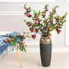 Decoratieve bloemen 6-head granaatappel textuur jam simulatie fruit huisdecoratie plant fabrikant directe verkoop groothandel