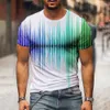 T-shirts pour hommes T-shirt graphique 3D O-COLD BRYRES NOIRS ET BLANCS Vêtements décontractés surdimensionnés Daily Street Vêtements à manches courtes J240426