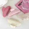 Hair Clips Barrettes UXSL French Solid Color Temperature Half Round Big Claw Womens Elegant Clip Shark Bucket Accessories