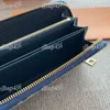 19cm Mulheres jeans zíper designer wallet vintage titular de cartões de luxo bordado letras bandeira hardbaco de hardware de ouro de hardware de ouro