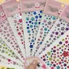 Tattoo Transfer 3D Diamond Face Jewels Rhinestone Eyebrow Nail Art Jewelry Nail Art Sticker Craft Gems Decor Face Colorful Rhinestone Sticker 240426