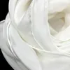 Shawls 100% Pure Silk Plain White 8mm Habotai Hand Rolled Lady Long Silk Scarf for Painting and dyeing d240426
