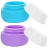 Botellas de almacenamiento recipiente de maquillaje contenedores tapas de azúcar muestra crema mini jarras pequeñas jarras de silicona