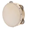 Relojes de pared de 6 pulgadas Tambourine tamborine tambor bell metal jingles percusion juguete musical para KTV Party Kids Games