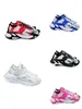 New plain knit mesh multi-material D G shoes graffiti lines couple leisure sports fashion with daddy shoes