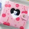 Sevimli Ayı Süt Deseni KPOP Kart Binder Love Heart Hollow 3 inç Fotoğraf Albümü Instax Scrapbook Albüm 40 Cepler Fotokard Tutucu