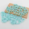 Stampi 26pcs / set grazioso alfabeto grande lettera di alfabeto per cookie di plastica cutter torta di decorazione di torta per pasticceria fai da te stampo