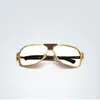 Sunglasses High-grade Alloy Spring Hinge Pilot Style Gold Frame Oversized Men Reading Glasses 0.75 To 4