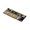 2024 M.2 SSD PCIE Adaptador de alumínio Alumínio LED LED CARD LED CARTA DE COMPUTADOR Adaptador Interface M.2 NVME SSD NGFF para PCIE 3.0 x16 Rise por NVME SSD para PCIE