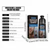 Shampoos 100ml Herbal Extract Fast Permanent Black Dye Grey Hair Shampoo Natural Black Beard Dye Shampoo For Men Hair Color Dye Cream