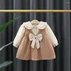 Robes de fille automne née les vêtements de bébé de fille née en hiver