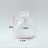 Jewelry Pouches Wholesale 300pcs Lots Of White Velvet Gift Pouch Flannel Bag For PAN Bracelet Charms Collection HQD Organizer Display