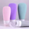 Nieuwe 2024 Fan-vormige silicagelverpakkingsfles voor reis cosmetische onderbodems siliconenflessen kit voor cosmetische siliconenfles voor cosmetische siliconenfles