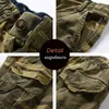 Shorts maschile da uomo in cotone da uomo cortometri camuffato abbigliamento casual brezza brezza bermuda spiaggia jogging a caldo spedizione diretta q240427