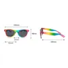 Solglasögon Party Rainbow Decorative Glasses Flera färgalternativ Lätt att bära PO -propleveranser