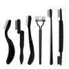 Verktyg 1 PCS Black Foldble Eyelash Brush Comb Beauty Makeup Lash Separator Rostfritt stål Eyelash Curler Mascara Curl Cosmetic Tool