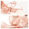 Scarpe da ballo satinate ballet pointe girls ladies ballerina performance professionali con silicone toe pad 3 colori