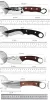 Acessórios Facas de faca de faca de cozinha forjadas Facas de cuteira Chef Profissional Butcher Facas de caça Facas de caça com capa Pesca BBQ ao ar livre