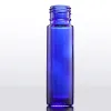 Partihandel tjock 10 ml glasrulle på flaskor Amber Blue Clear Tom Roller Ball Parfymflaskor med svarta lock gratis frakt 1000pcs/parti LL