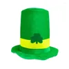 Berets St Patricks Day Green Hatラッキーコスチュームアクセサリーセレブレーションカーニバル小道