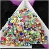 Rhinestones 10000 st påse SS12 M Color Jelly Ab Resin Crystal Flatback Super Glitter Nail Art Strass Wedding Decoration Beads Non 241C DHCLJ