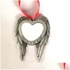 Pendant Necklaces Sublimation Fashion Jewelry Blank Wings Car Hanger Transfer Printing Consumables Drop Delivery Pendants Dhg4G