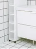 Kitchen Toilet Slot Storage Cabinet 18cm Ultra Narrow Rack Drawer Type SpaceSaving Strip Against The Wall Organizer 240420