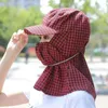 Berets Protective Cover Sun Hat Fashion Face And Neck Ear Flap Tea Picking Summer UV Protection Leisure Cap