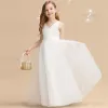 Espelhos garotas elegantes vestido de arco grande adolescente menina branca primeira cerimônia de comunhão Round Robe Round Kidsmild Wedding Vneck vestidos