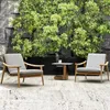 Mobili da campo giardino nordico per leisure sedie a legno massiccio sedie da divano patio sedia da solare impermeabile protezione da sole rattan spiaggia