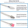 Bits Cuticules Nail Drill Bits 6pcs Diamond / frappeur en céramique Ensemble pour la manucure Accessoire de fichier de ongles Eletric