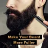 Sende a vendita calda per la barba kit di penna per barba potenziatore spazzola da colorare di barba strumenti di modellatura impermeabile per capelli marrone nero cosmetico