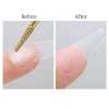 Bits Golden Tungsten Carbide Nail Borr Bits Manicure Machine Accessory For Half Nail Tips Gel Polish Remover Nail Files Pedicure