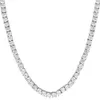 3,0 mm Iced Out Cubic Zirconia Diamond Tennis Chains Sterling Silver Gold Tennis Chains ketting
