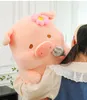 Новая вишня цветущая свиная плюшевая игрушка Lulu Pig Doll Doll Doll Machine Machine Оптовая и внешняя торговля