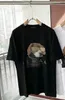 T-shirt imprimé de petit chien cool, manche à manches courtes couche de cou décontracté pour le printemps d'été, créateur de vêtements pour hommes T-shirt asiatique taille m-5xl