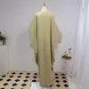 Vêtements ethniques Deux pièces Muslim Abaya Femmes Jilbab Islamic avec le hijab Dubaï Robe saoudie Modesty Prayer Robes Loose Kaftans