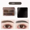 Enhancers 2 Color Eyebrow Powder Waterproof Sweatproof Longlasting Eyebrow Makeup Palette Color Fast with A Doubleended Makeup Brush