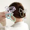 Hair Clips Barrettes Aishg Jelly Colored Butterfly Clip Womens Korean Minimalist Style Elegant Outdoor Bowl Girl Accessories