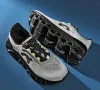 Gris foncé / lame noire baskets Marathon Mens Chaussures décontractées Race Tanier Trend Cushion Athletic Running Chores For Men Footwear