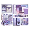 Notepads 155pcs Girl Diy Scrapbooking Supplies Stationery Scrapbook Kit Envelope A6 Grid Notebook Washi Sticker for Teens Cute Journaling