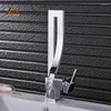 Bathroom Sink Faucets ZGRK Basin Single Handle Deck Mounted Brass Square Tall Faucet And Cold Mixer Water Tap Chrome Black