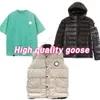 2024 Neue Kanadas Goosejacket Frau Winter im Freien Herren Down Westen Luxus BodyWarmer Fashion Jackets Damen Designermantel Männlicher Luxus Canda Gosse Jacke und Hemd 984