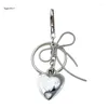 Keychains elegantes en forma de corazón Bownot Keyrings Boiling Soportista de llave de moda Perfecto para ocasiones especiales