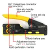 Strumenti All in One RJ45 Pinties Networking Crimper Cat5 Cat6 Cat7 Cat8 Crimping Network Strumenti passano attraverso Ethernet Cable Stripper Clamp