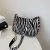 Bag Fashion Animal Print Leopard Baguette Bags Mini PU