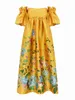 Grundläggande casual klänningar Designerklänning Satin Fashion Print One Shoulder Fold Omfectile Party Dress