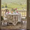 Tafelkleed Franse tafelkleed retro bloem mand print huis dinerende decoratie decoratie pastoraal elegant rechthoekig waterdicht
