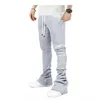 Men's Pants Mens cargo stacking pants sports pants street clothing newly designed mens oversized pantsL2404